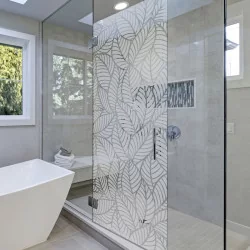 Paroi de douche: Feuille tropicale - Douche - Depoli Design