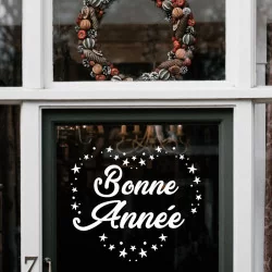 Décoration Vitrine: Coeur Bonne Année - Espace pro - Depoli Design