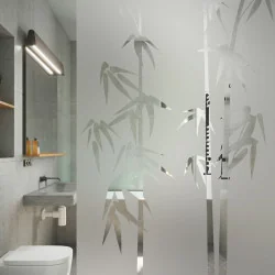 Sticker opacifiant paroi de douche: Branches de Bambou - Depoli Design ®