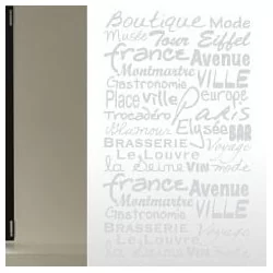 Sticker vitres: Texte Glamour - Fenêtre - Depoli Design