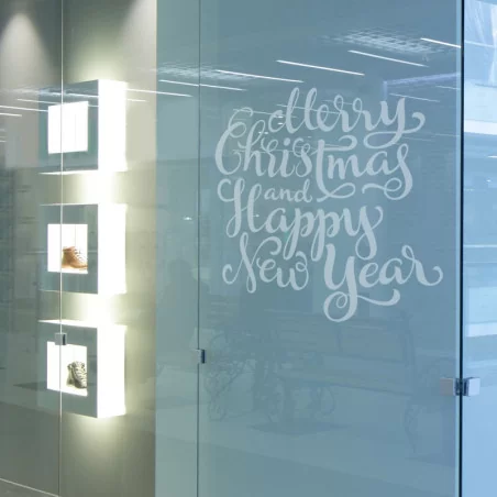 Sticker Texte Merry Christmas - Espace pro - Depoli Design