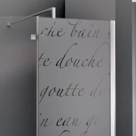 Sticker décoration paroi de douche: Texte Douche - Douche - Depoli Design