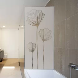 Sticker pour paroi de douche: Coquelicot - Douche - Depoli Design