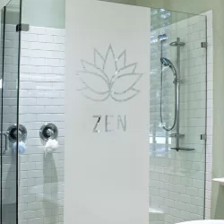 Sticker paroi de douche: Décor Zen fleur de Lotus - Douche - Depoli Design