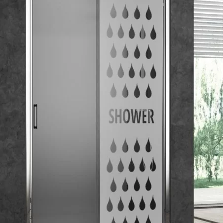 Sticker paroi de douche: Gouttes d'eau - Douche - Depoli Design